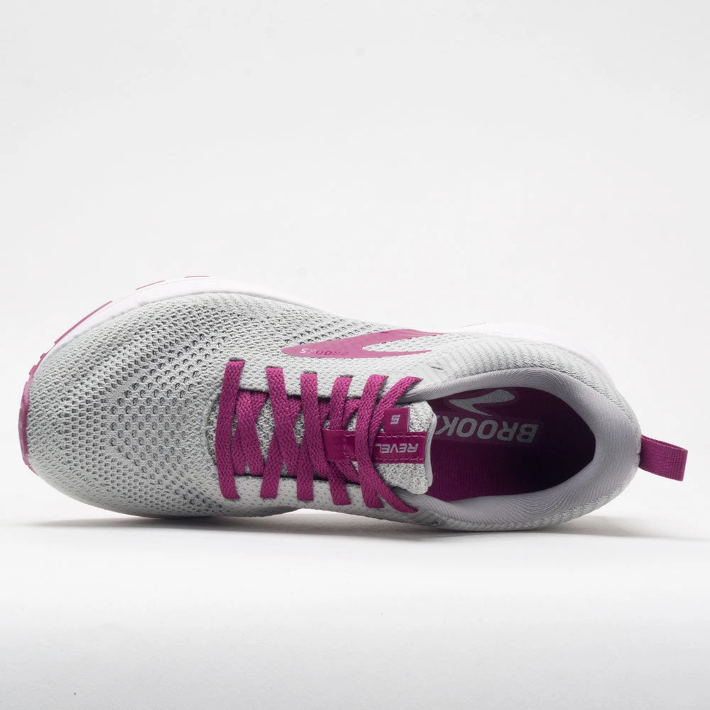 Brooks Revel 5 Women's Gray/White/Baton Rouge 5 Brooks Revel 5 Women's Gray/White/Baton Rouge - Image 3