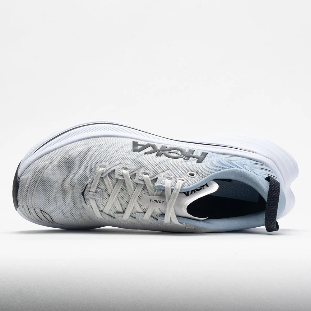 HOKA Bondi X Men's Blanc De Blanc/Blue Fog 5 HOKA Bondi X Men's Blanc De Blanc/Blue Fog - Image 3