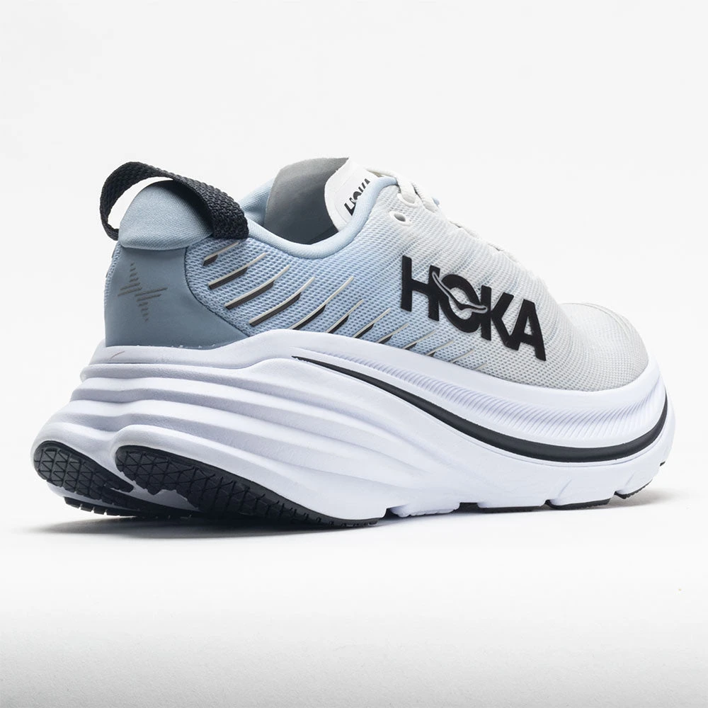 HOKA Bondi X Men's Blanc De Blanc/Blue Fog 8 HOKA Bondi X Men's Blanc De Blanc/Blue Fog - Image 6
