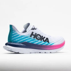 HOKA Mach 5 Men's White/Scuba Blue -Cheap Shoes Store 048548 6