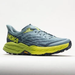 HOKA Speedgoat 5 Men's Stone Blue/Dark Citron 12 HOKA Speedgoat 5 Men's Stone Blue/Dark Citron -Cheap Shoes Store 049271 5