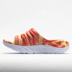 HOKA Ora Recovery Slide Swirl Unisex Yellow Pear/Fiesta -Cheap Shoes Store 570558 1