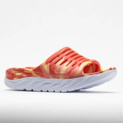 HOKA Ora Recovery Slide Swirl Unisex Yellow Pear/Fiesta -Cheap Shoes Store 570558 5