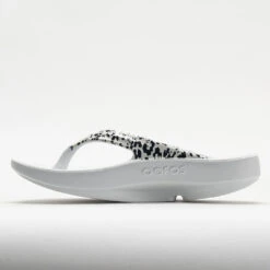 OOFOS OOlala Limited Women's White/Black Leopard -Cheap Shoes Store 570571 2