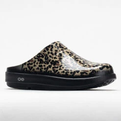 OOFOS OOcloog Limited Women's Black Leopard -Cheap Shoes Store 631219 5
